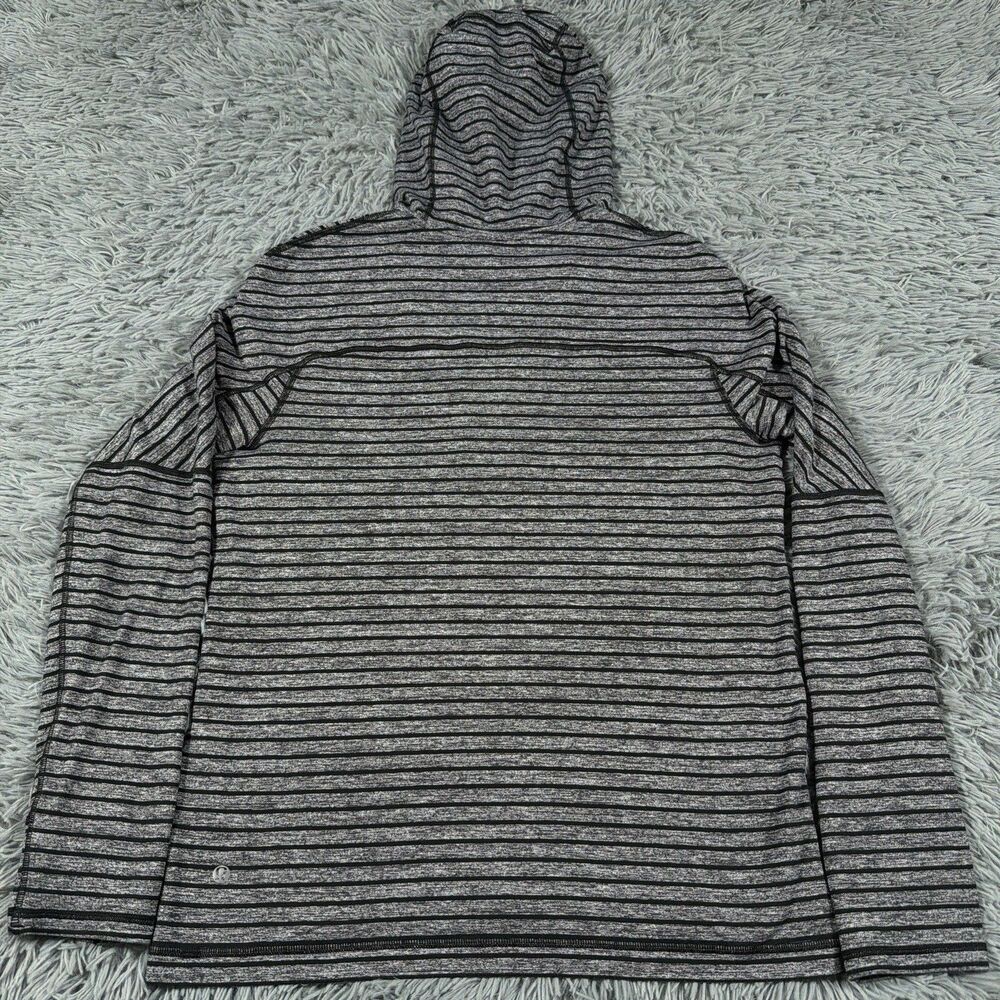 Lululemon Hoodie Small Gray Black Quarter Zip Sweat Session Performance Mens - Picture 11 of 16